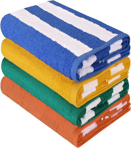 Utopia Towels Cabana Stripe Beach Towel (Pack of 4)